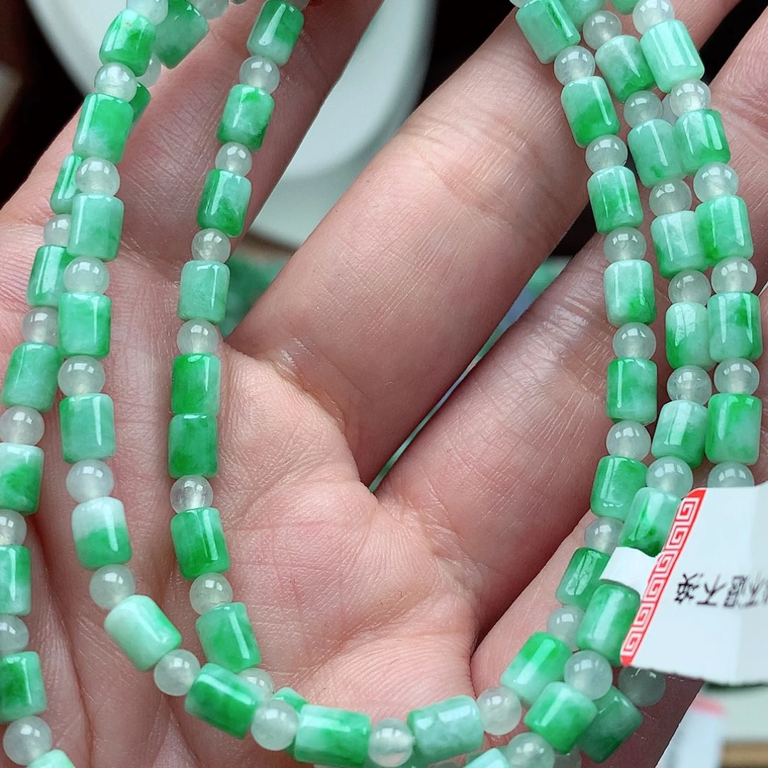 翡翠未镶嵌毛衣链翡翠