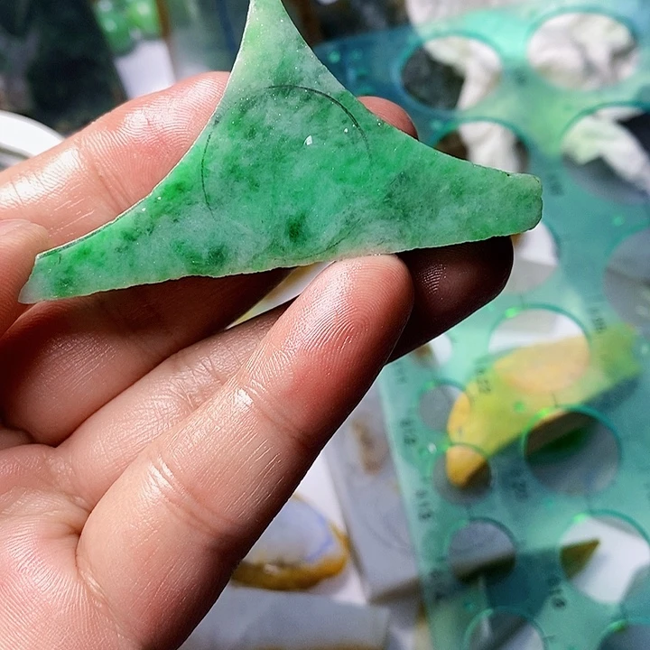 翡翠散珠天然翡翠A货