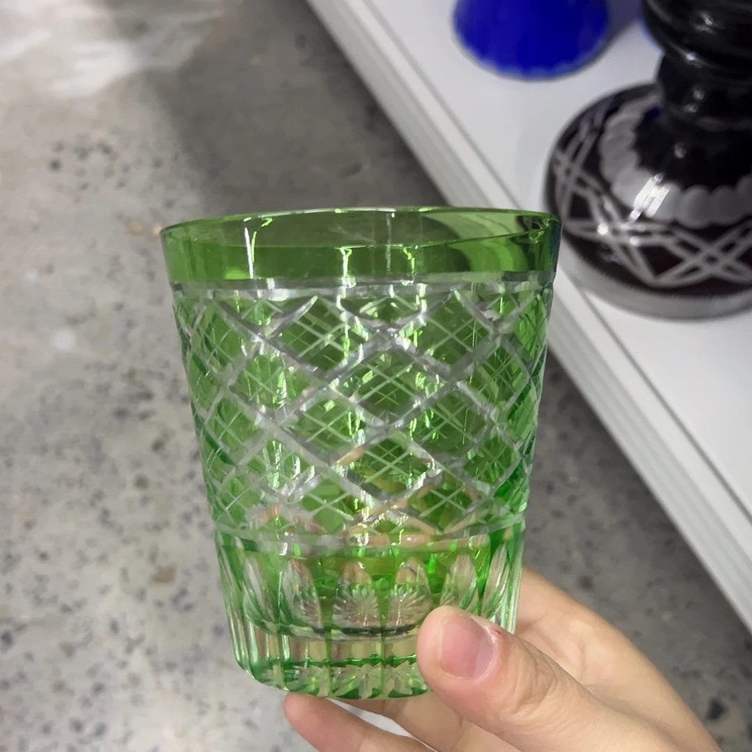 平底款水晶玻璃微瑕一个