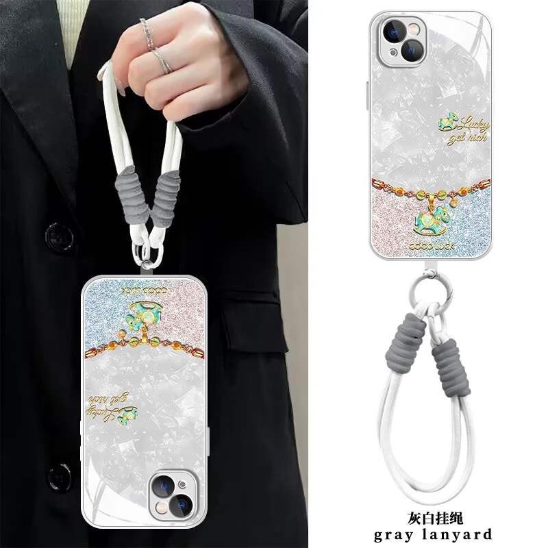 【苹果/华为/荣耀/OPPO/vivo/小米】好运小马液态玻璃手机壳