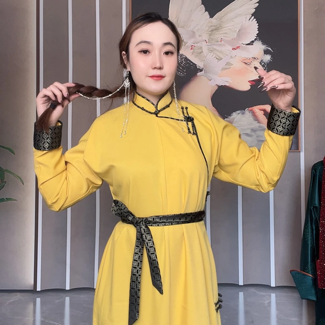 女款长款夏款休闲长袍