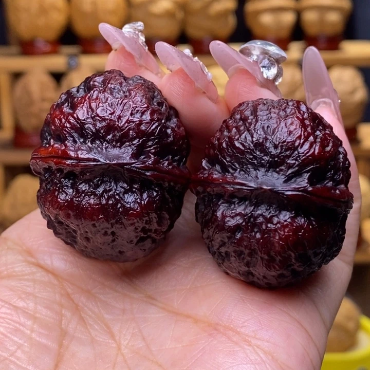 把件文玩核桃方头蝉15号39尺