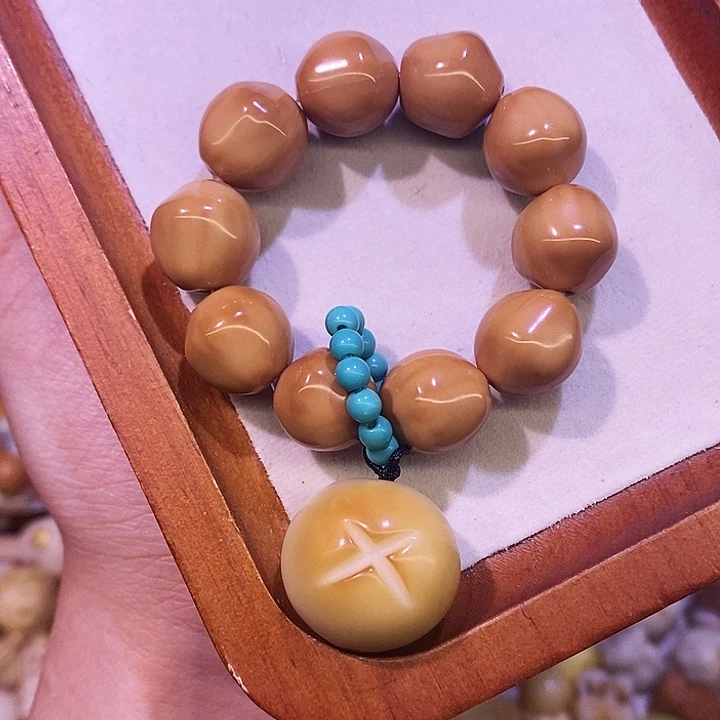 手串猴头核桃 微瑕亮面星星手捻