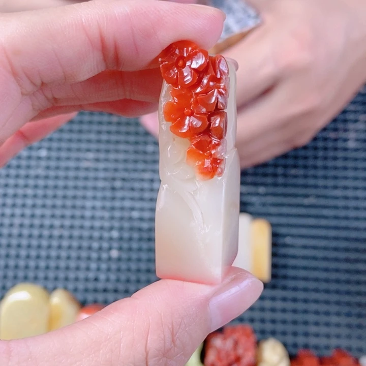 探***1寿山石现场现场直播手工制作