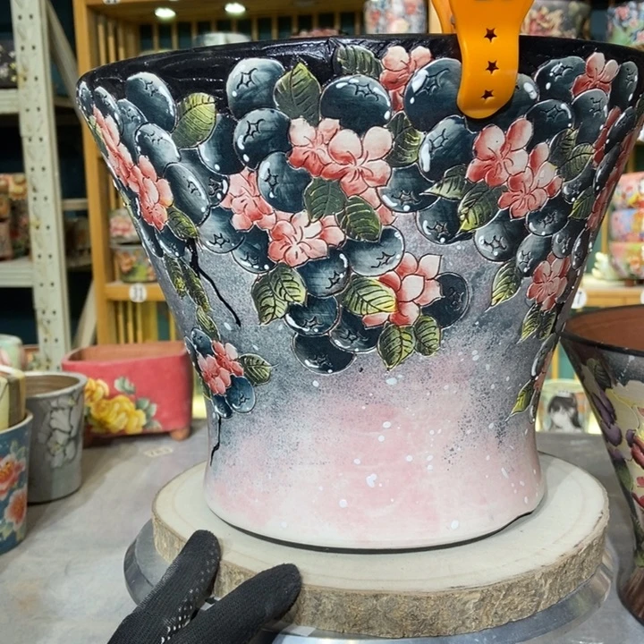 红陶景德镇艺术手绘作品