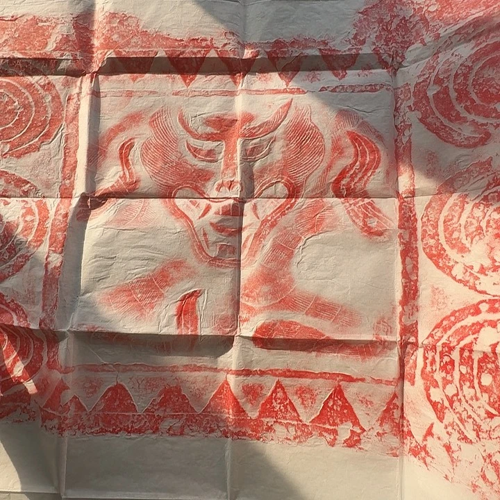 印石昌化石手工拓片