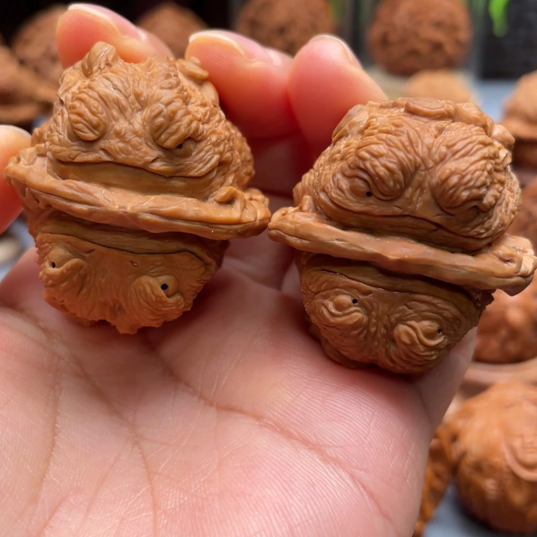 手串/手链核桃金蝉蛤蟆头核桃雕刻核桃