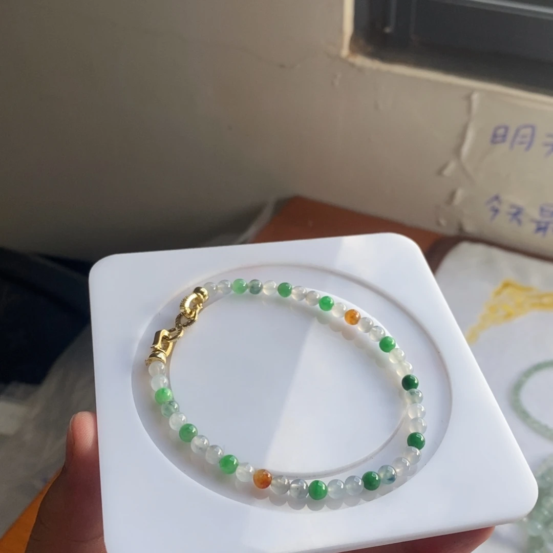 定制翡翠未镶嵌17 缅甸翡翠A货卡4.3