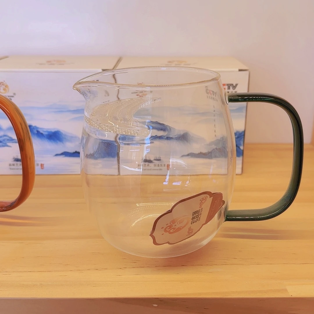 【闪购商品】高硼硅玻璃茶水分离L82湖绿