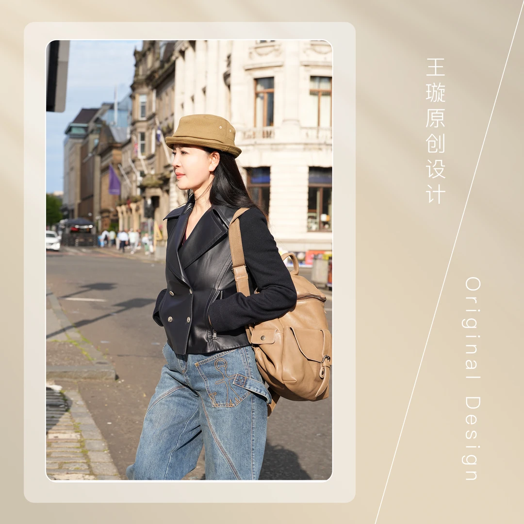 璇知物【贝加尔皮衣】夜蓝色/100%羊皮