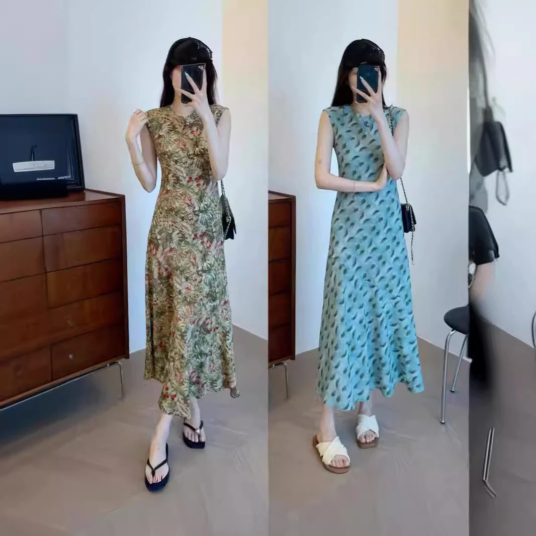 轻若无感 超显瘦凉快立裁工艺柔美圆领小包肩袖连衣裙夏
