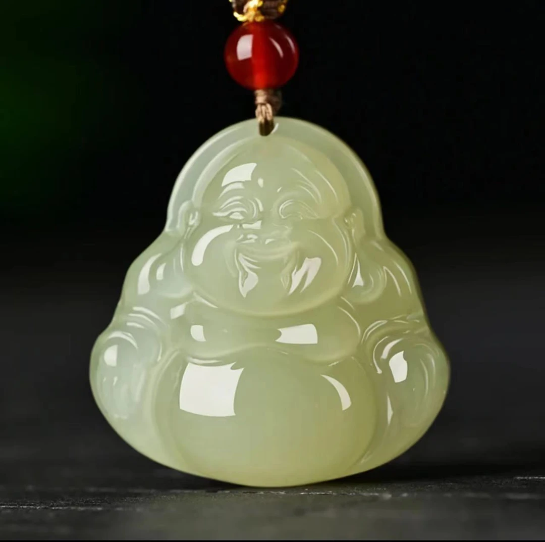 【佛公吊坠】新疆山料 佛公吊坠50mm 天然吊坠