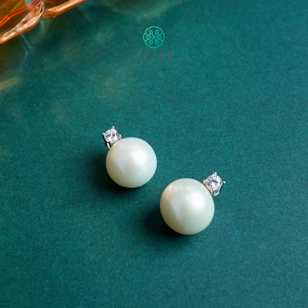 HD石惑珠宝^珍珠吊坠约10mm/多样性发一