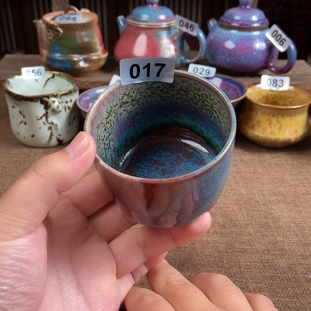 瓷片钧瓷茶壶茶具