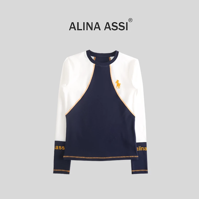 【WW】2025秋季新款T恤百搭休闲长袖上衣X0811