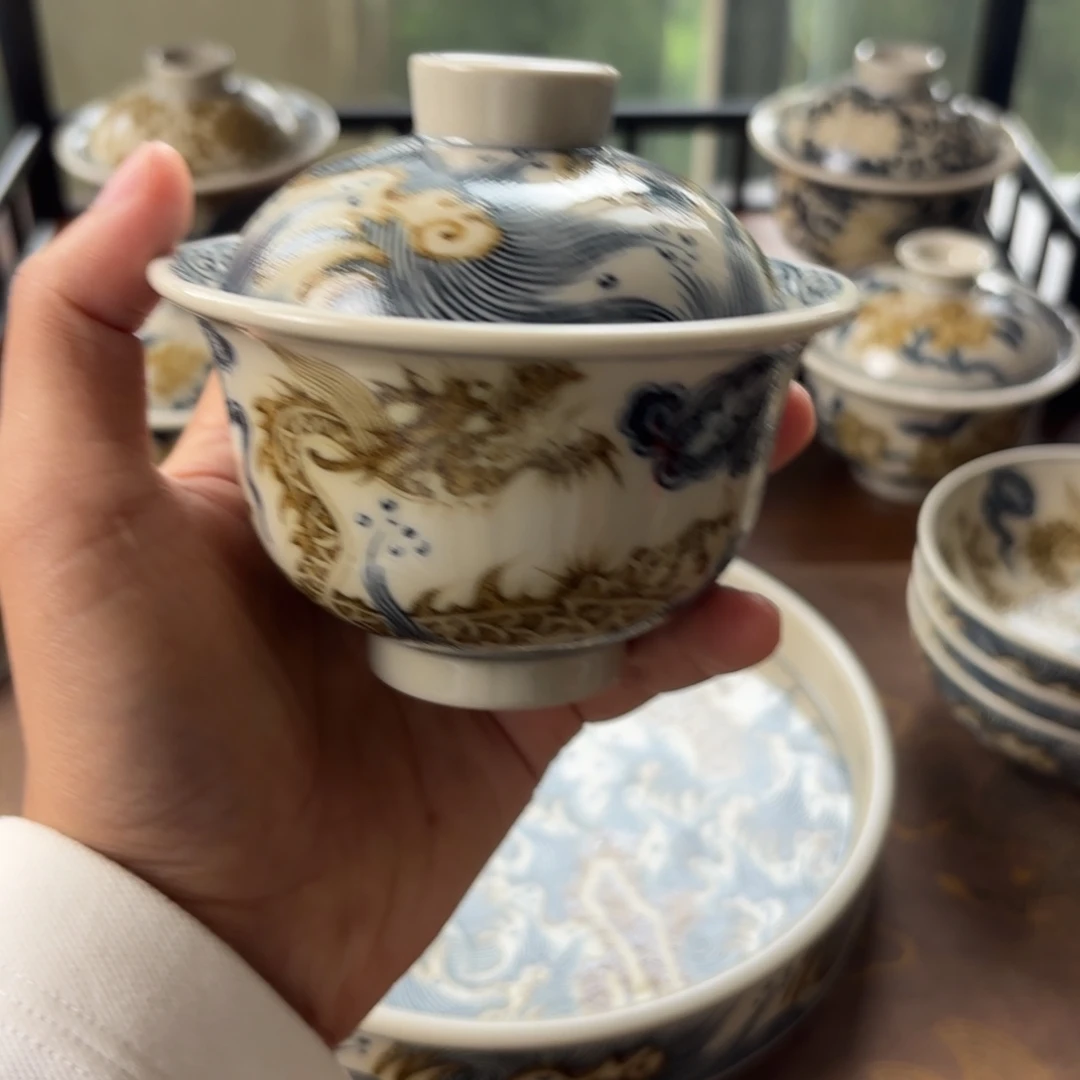 摆件景德镇手绘茶器