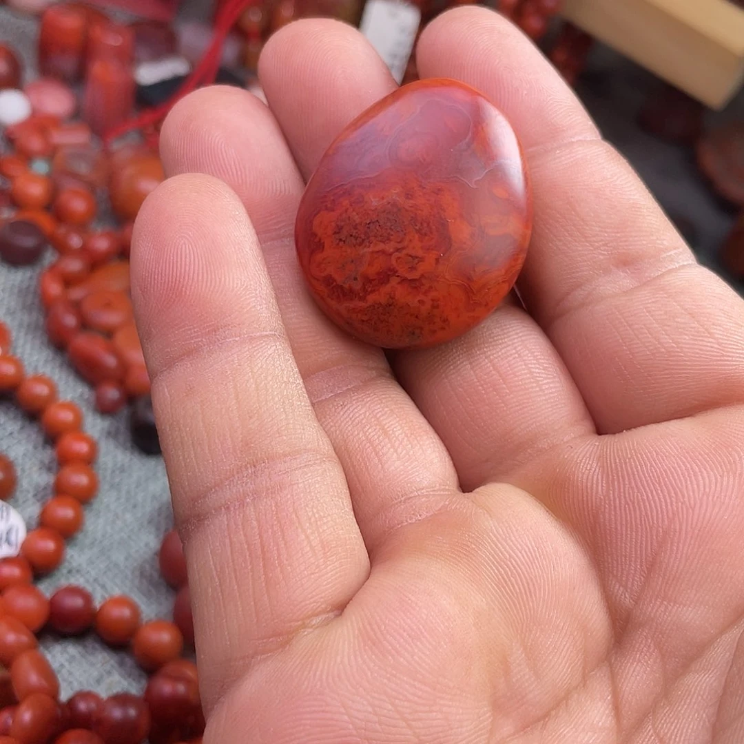 南红玛瑙吊坠未镶嵌云***～