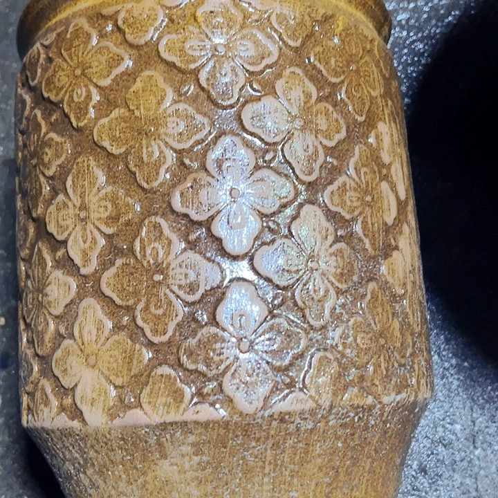 紫砂花盆高约30口约20