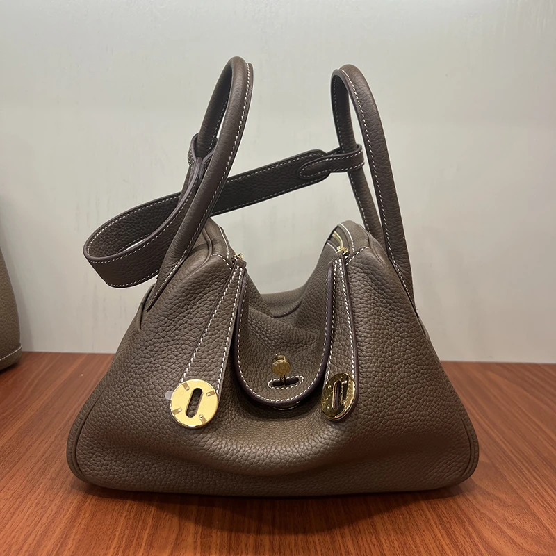 [19/26琳迪包]黎小黑高定 全手工蜡线缝制单肩斜挎手提包