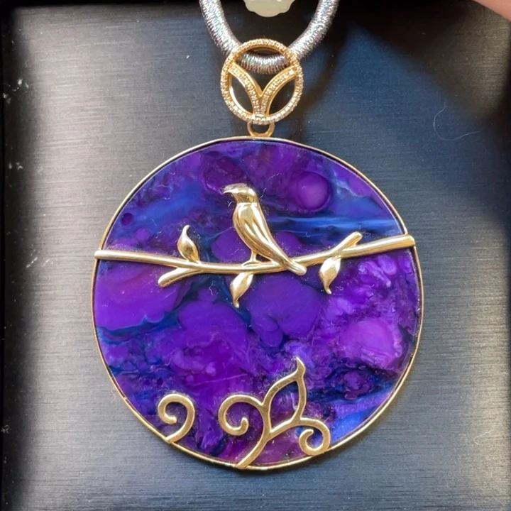 苏纪石（舒俱来）吊坠(赠链)18K金镶嵌