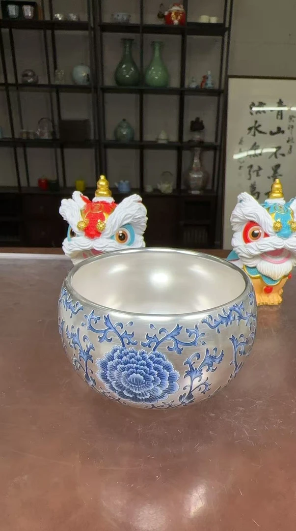 陈国再-缠枝莲（银杯）礼盒ZH772