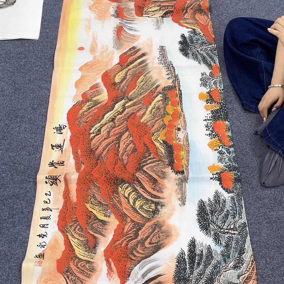 国画作品小姐姐放漏…