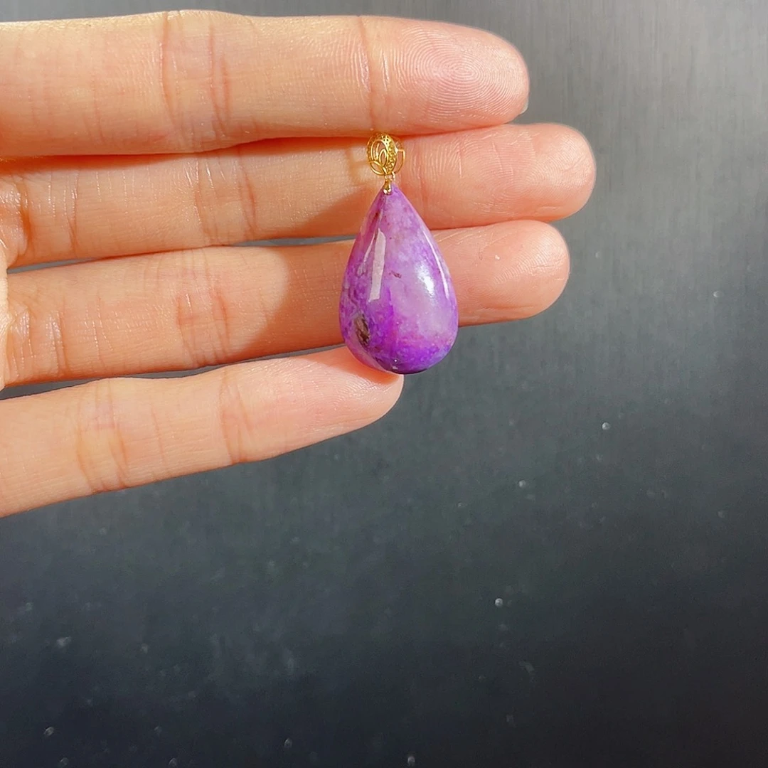 苏纪石（舒俱来）吊坠k金未镶嵌