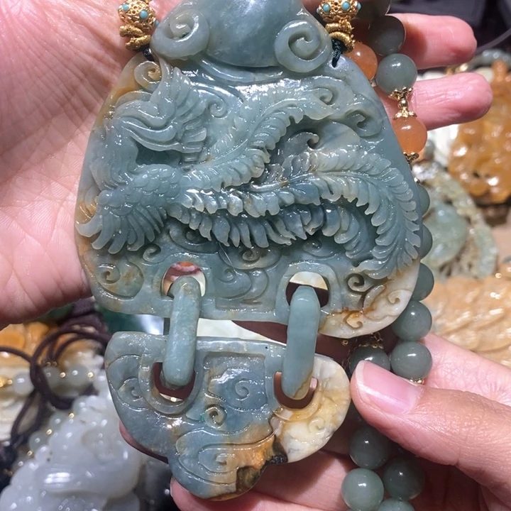 岫玉毛衣链未镶嵌