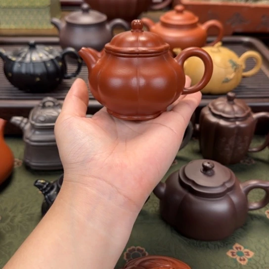 茶壶紫砂高潘朱泥