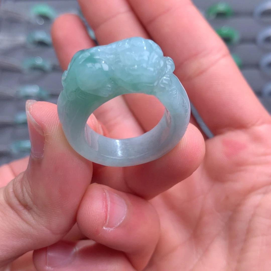 翡翠戒指未镶嵌天然22