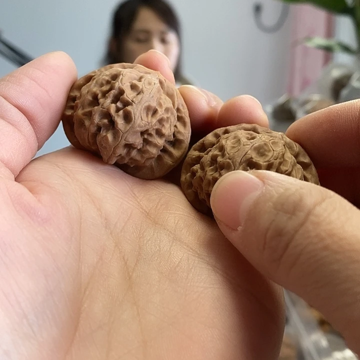 文玩核桃把件38宫灯修