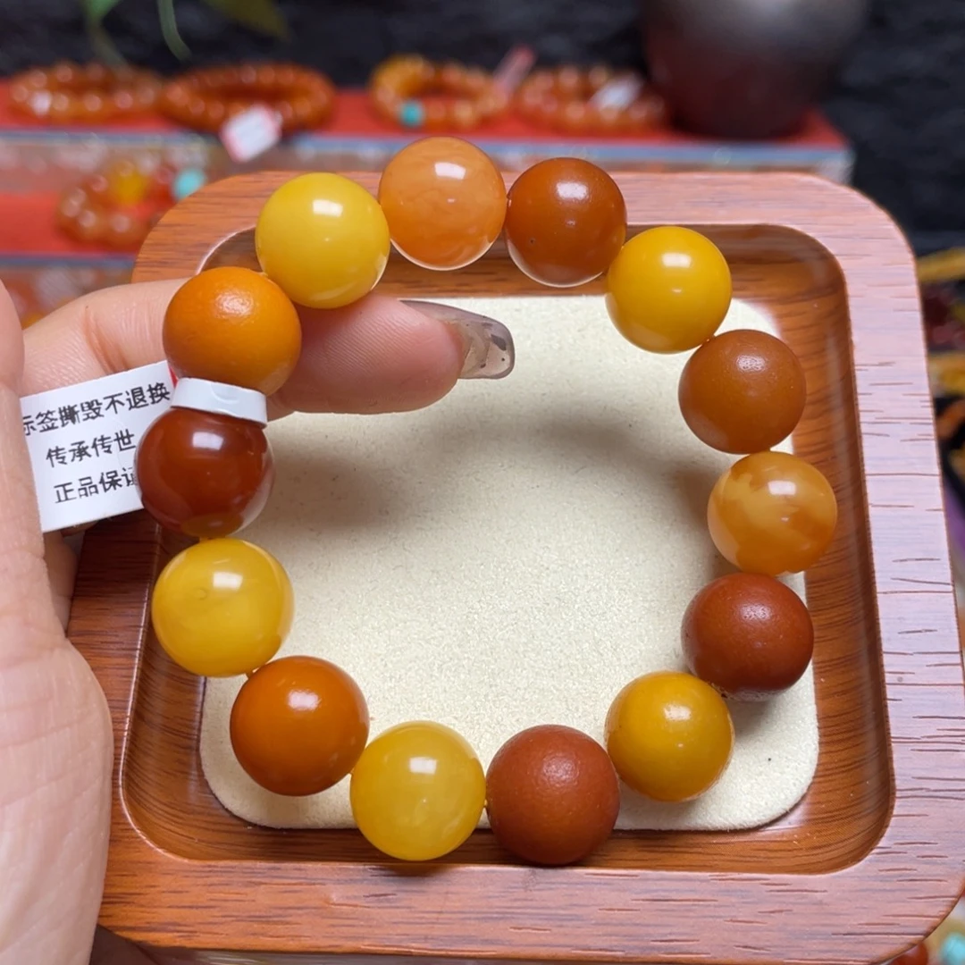 蜜蜡未镶嵌手链手串