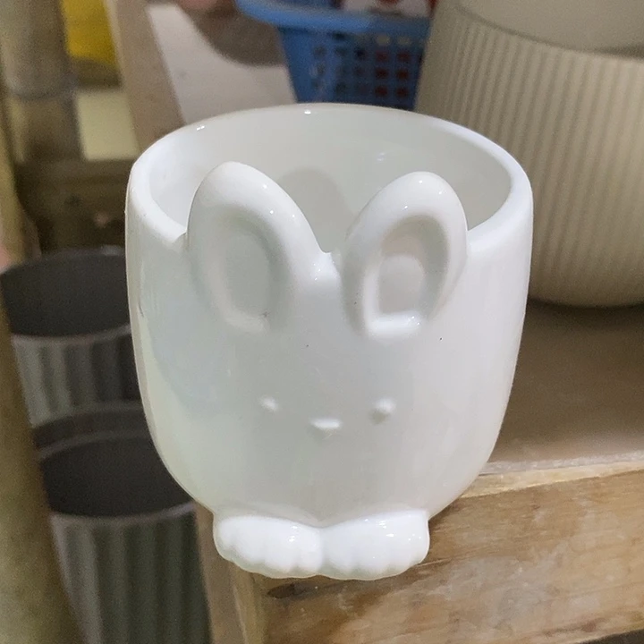 陶盆有孔 瑕疵针孔漏釉介意勿拍外高 7外口7