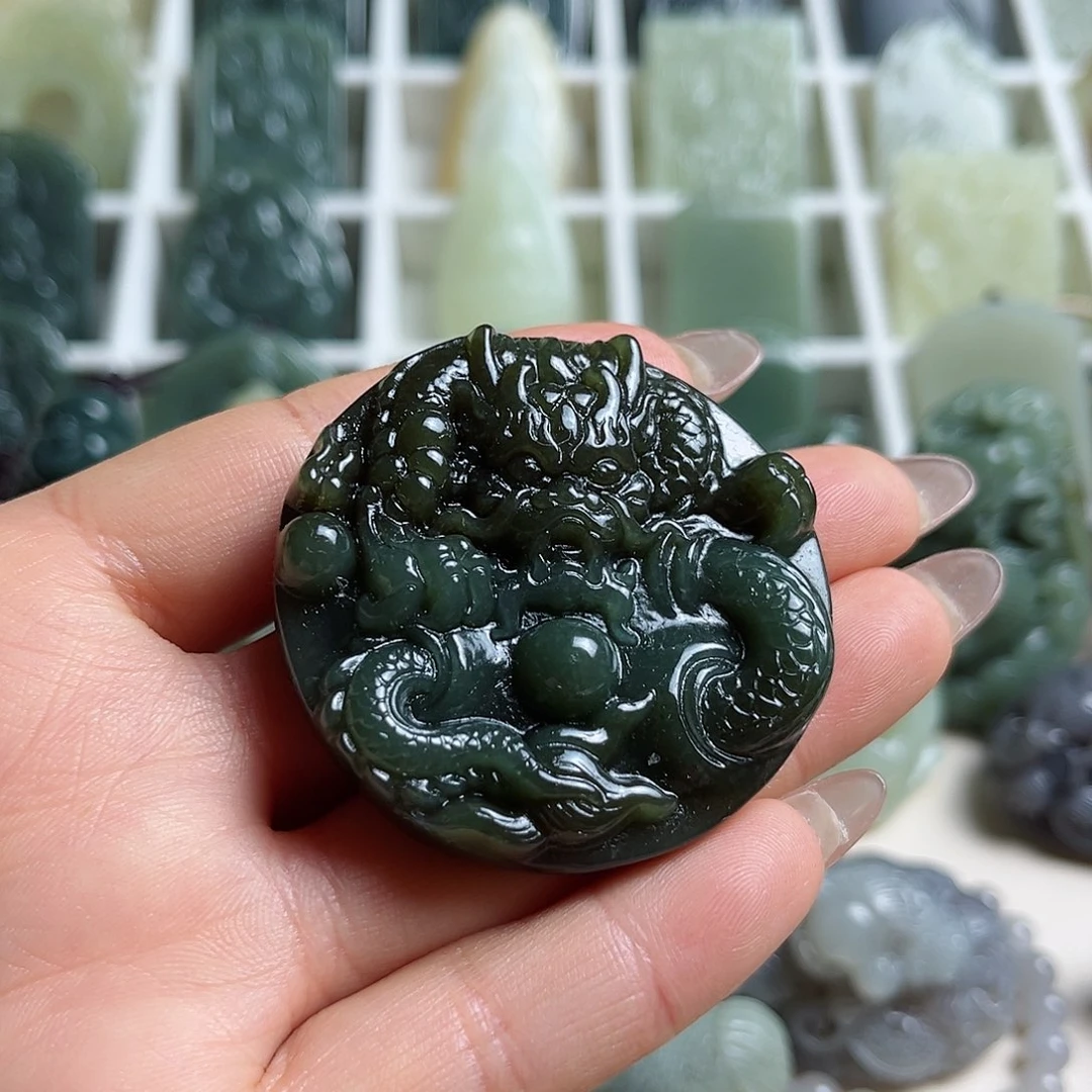 和田玉未镶嵌挂件