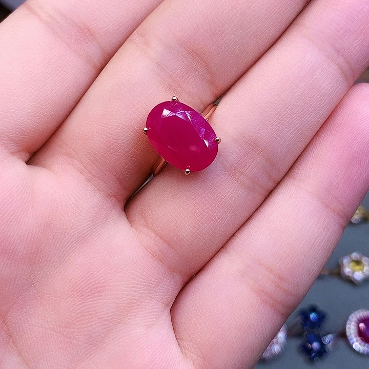 颈饰红宝石银S925镶嵌