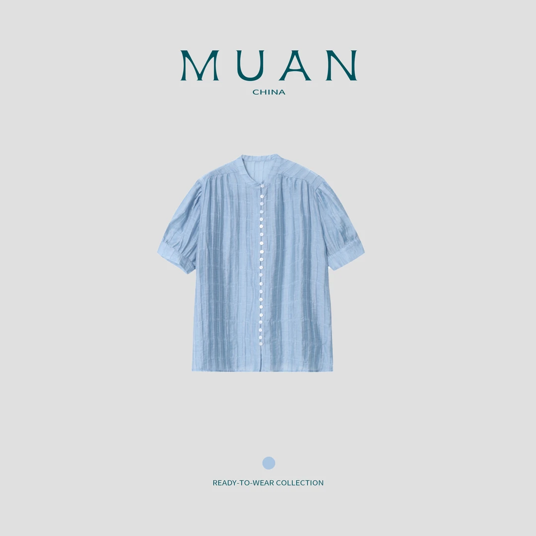 【爱丽丝衬衫】"爱丽丝系列”定制高级百搭上衣天丝亚麻女MG-J015