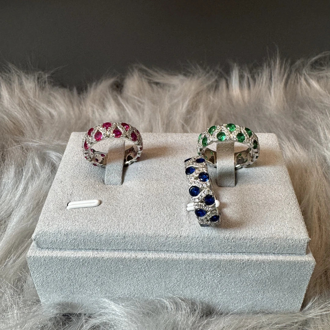 带包装 热烈排戒红蓝绿. S