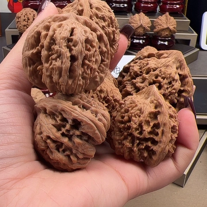 文玩核桃把件满天星➕官帽➕四座楼h-013