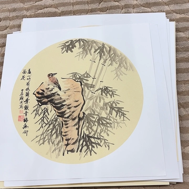 牛***恒国画花鸟等图案和50.50
