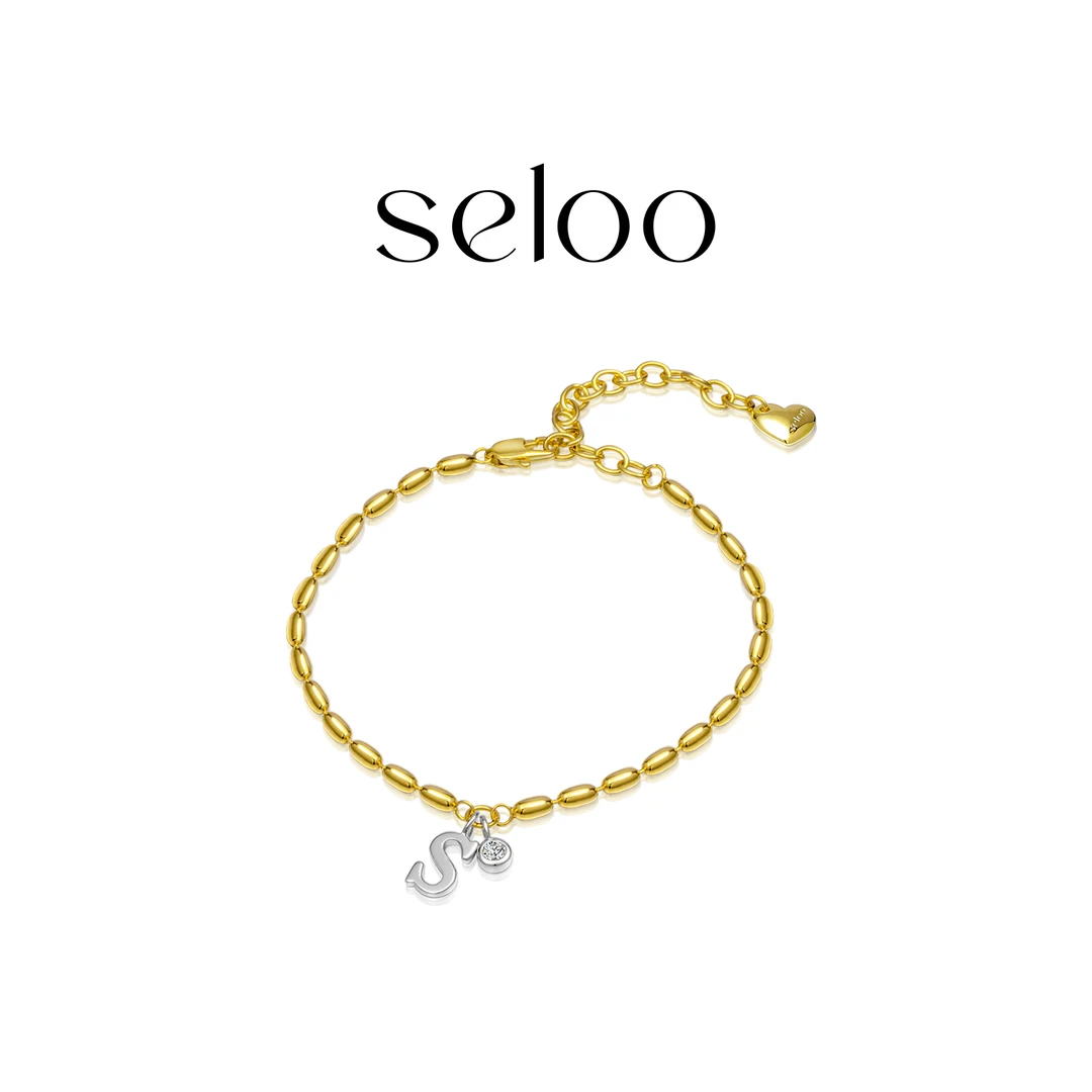 铜合金手链  Seloo【米珠撞色手链】韩国小众时尚饰品SE501S303