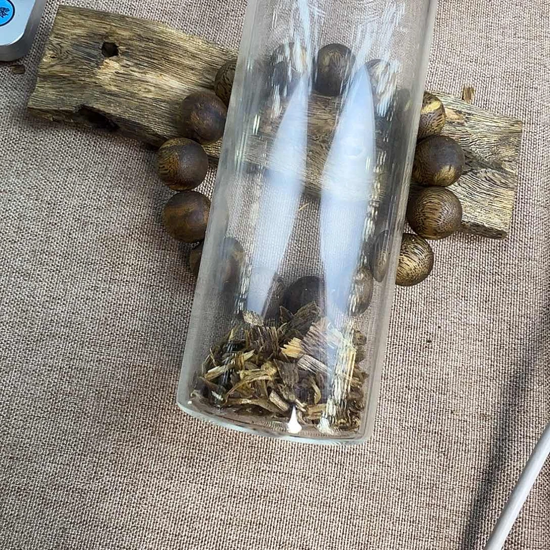 小***学沉香碎屑沉香圆珠虎斑1.5单圈多样性发其一