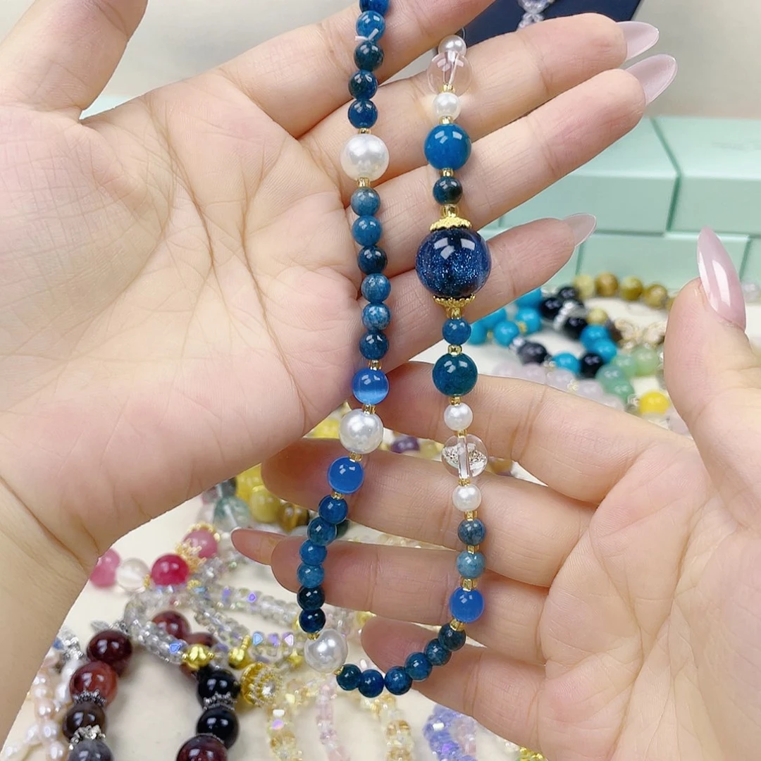 手饰针钠钙石银S925镀金镶嵌
