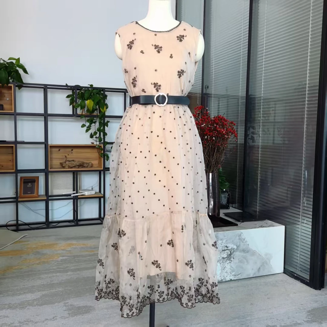 【Minority Focus】女装长款连衣裙桑蚕丝背心裙24-0147-QYFS