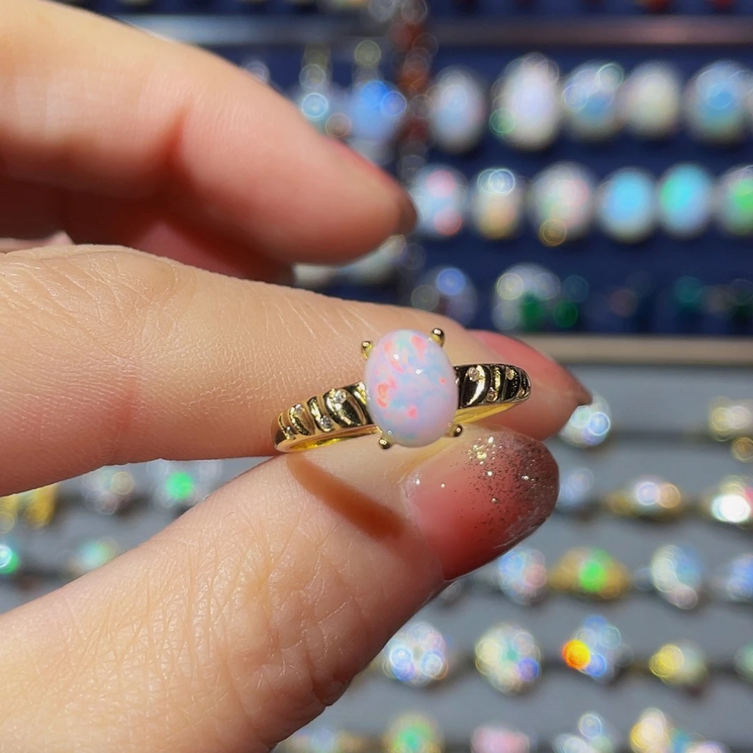 欧泊欧泊戒指换款不退银S925镶嵌J**n