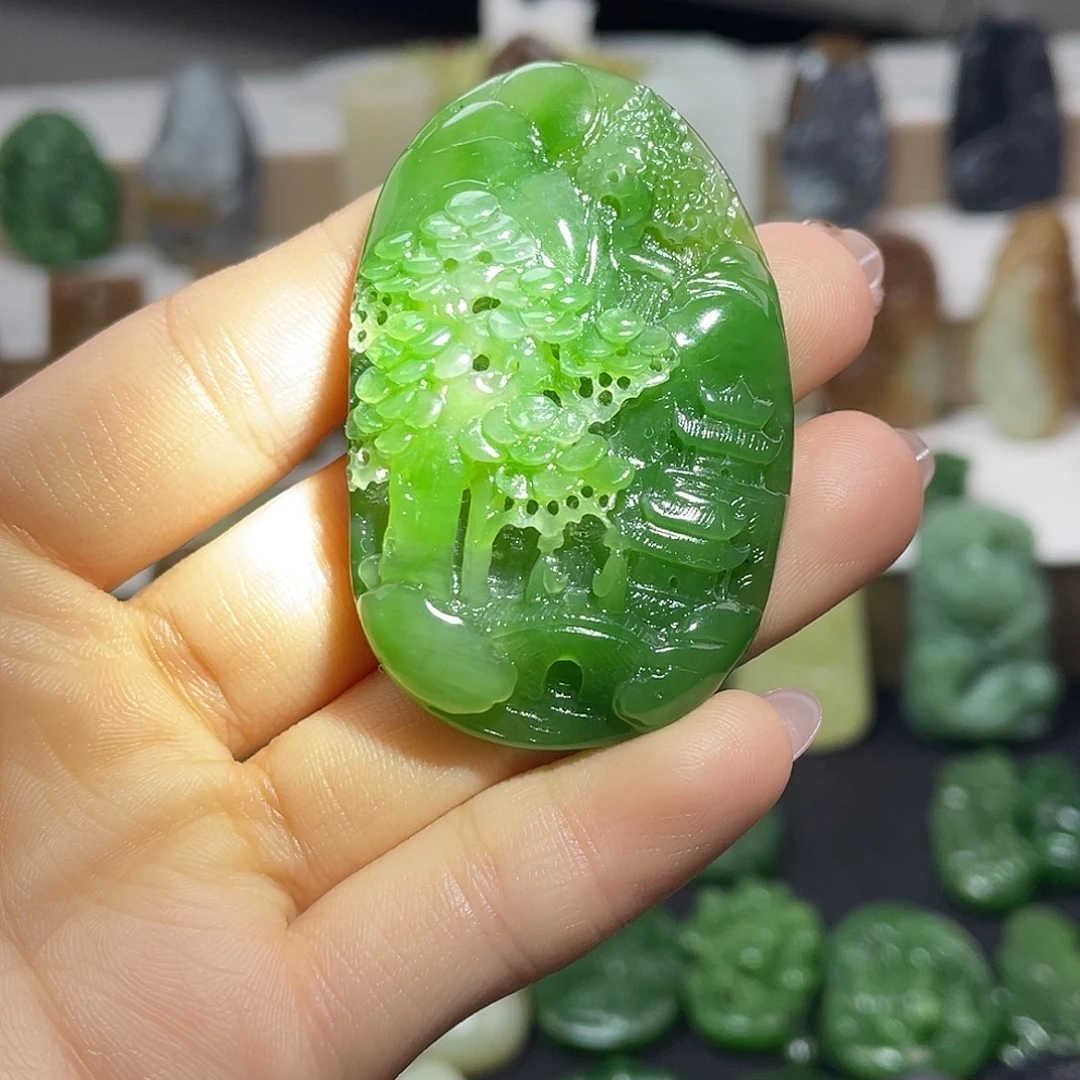 和田玉未镶嵌颈饰