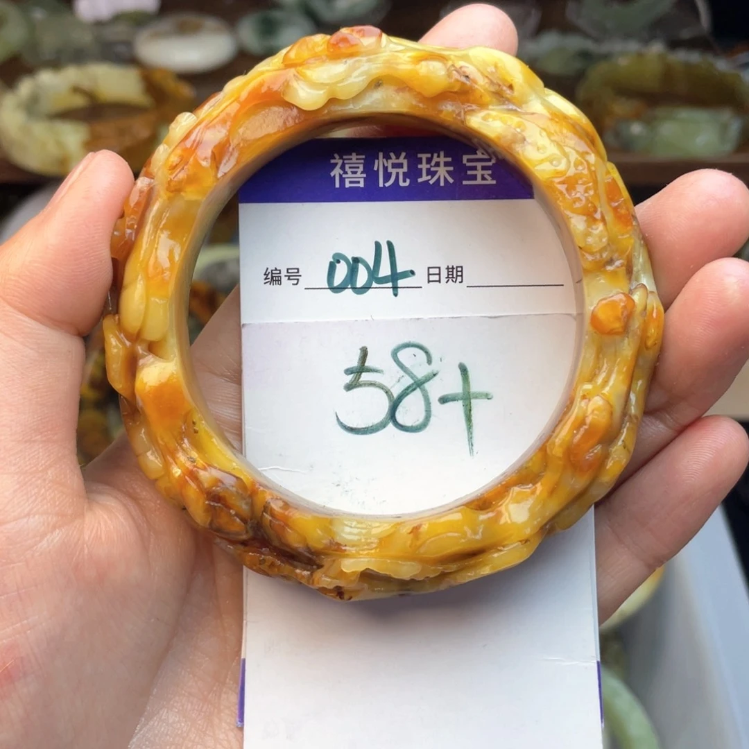 蛇纹石玉未镶嵌手镯大**离