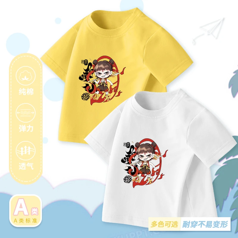 04款短袖儿童2025新款纯棉消暑短袖上衣T恤纯棉半袖衫潮