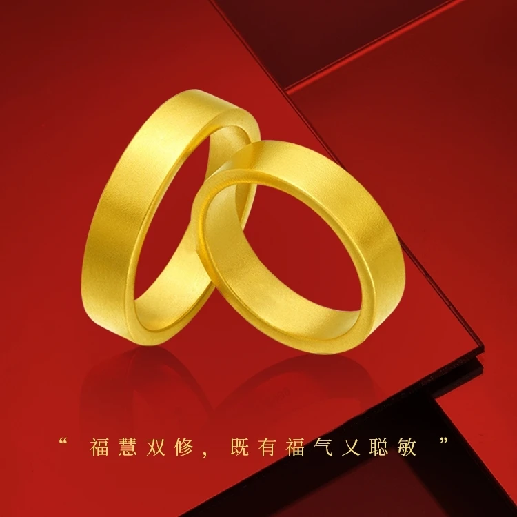 足银戒指 情侣对戒古法素圈戒指