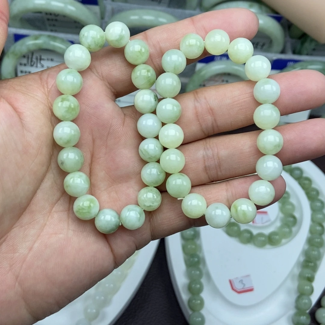 蛇纹石玉未镶嵌手链