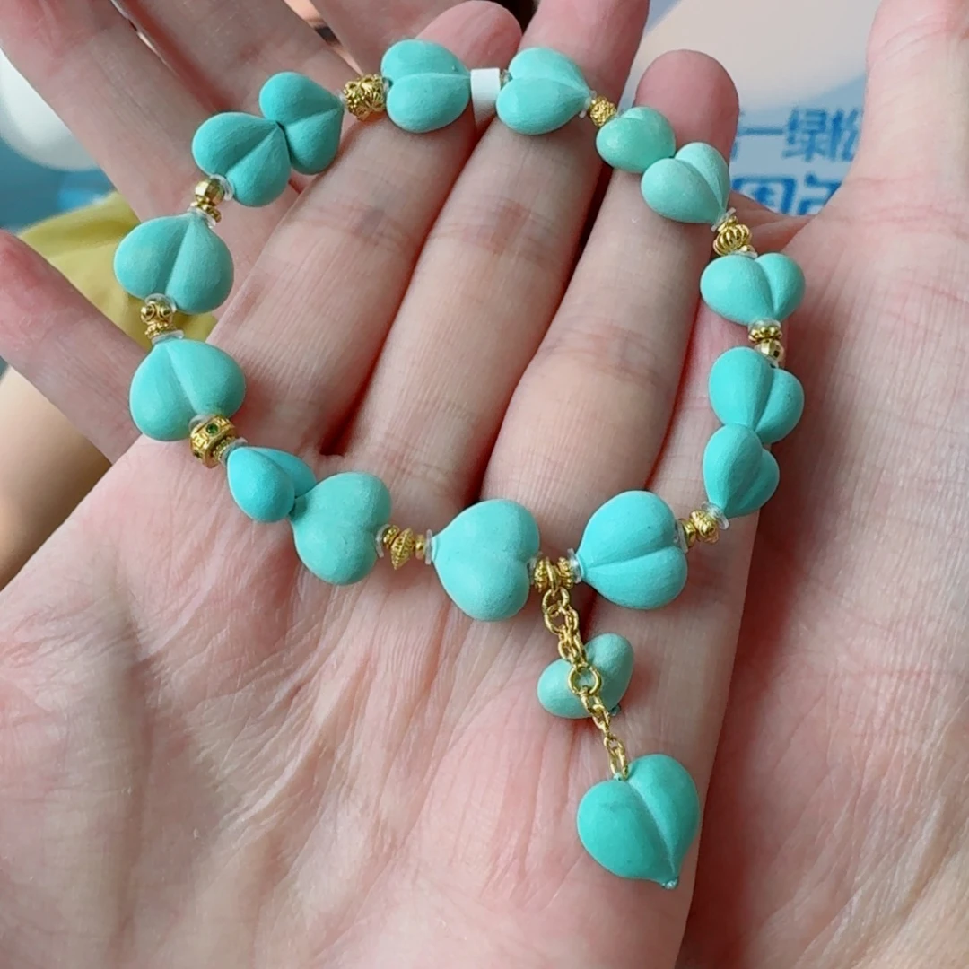 18K金镶嵌绿松石珠宝奇石
